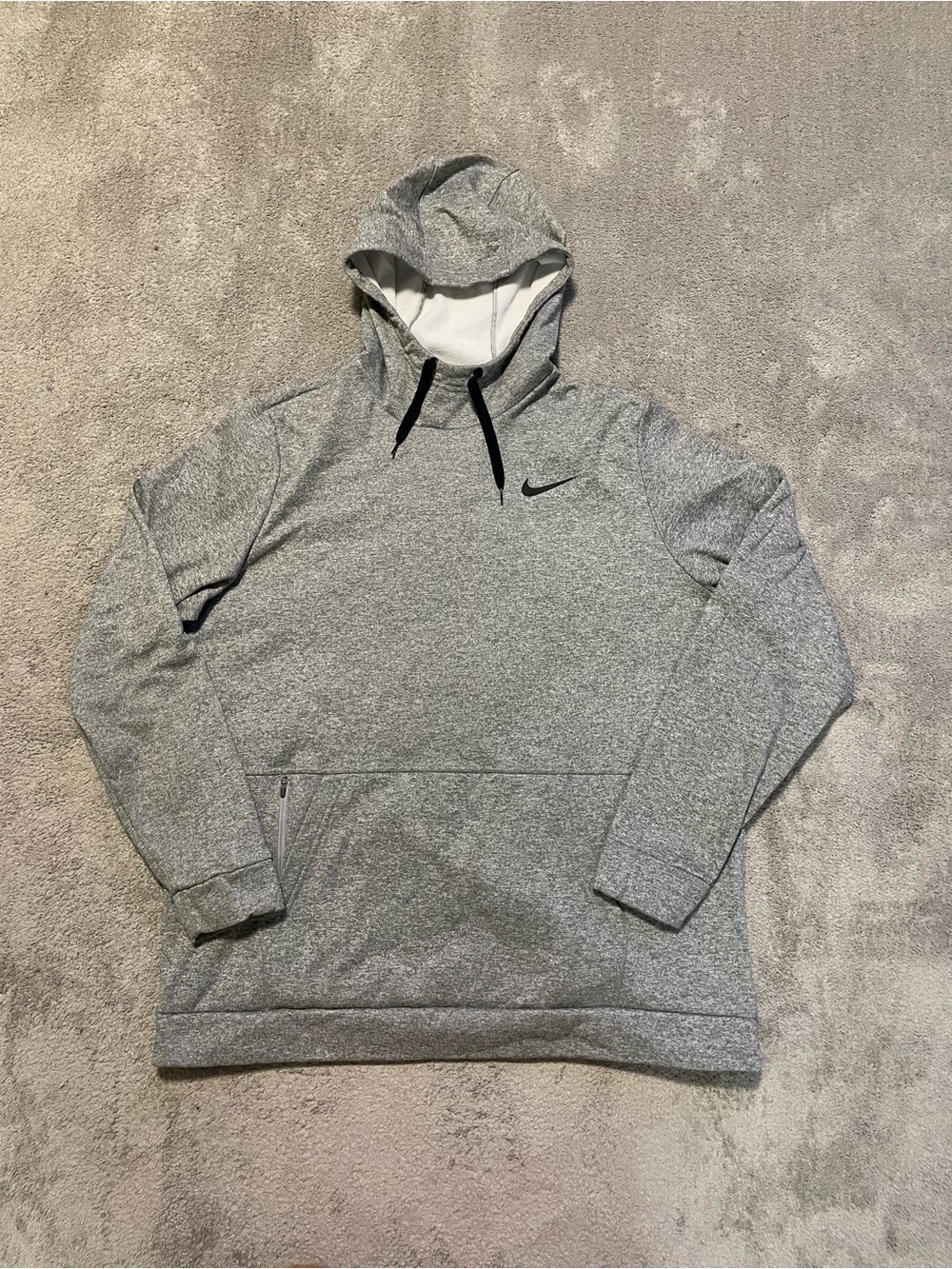 Nike Therma-FIT Hoodie Men’s 2XL Tall Gray Fleece Pullover Performance